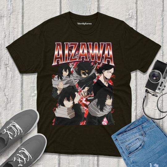 Discover Aizawa Eraserhead Hero Anime TShirt Unisex Vintage Streetwear