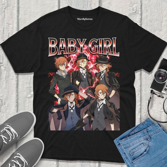 Chuya Bungou Stray Dogs T-Shirt Anime Vintage Streetwear