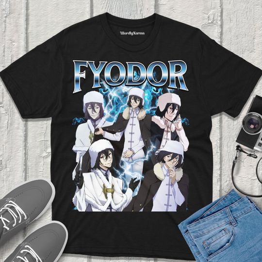 Fyodor Bungou Stray Dogs T-Shirt Anime Vintage Streetwear