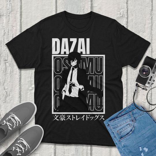Dazai Bungou Stray Dogs T-Shirt Anime Vintage Streetwear