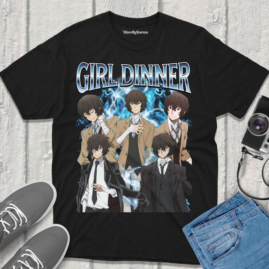 Dazai Bungou Stray Dogs T-Shirt Anime Vintage Streetwear