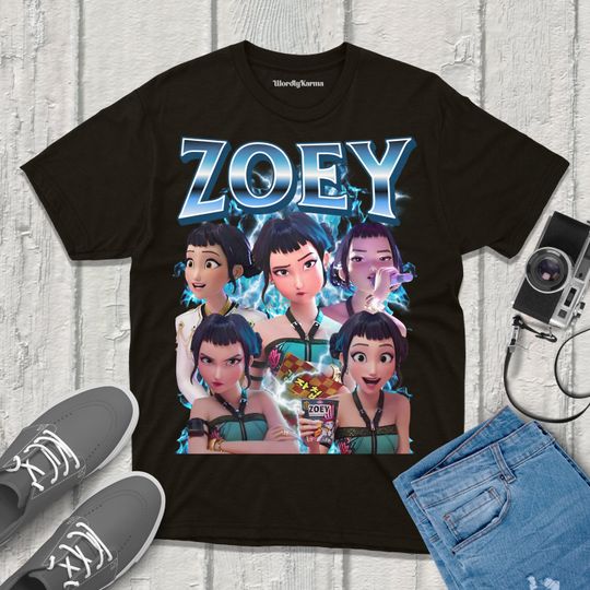 Discover Zoey Kpop Demon Hunters Shirt Huntrix Kpop Saja Boys Hunter Bootleg