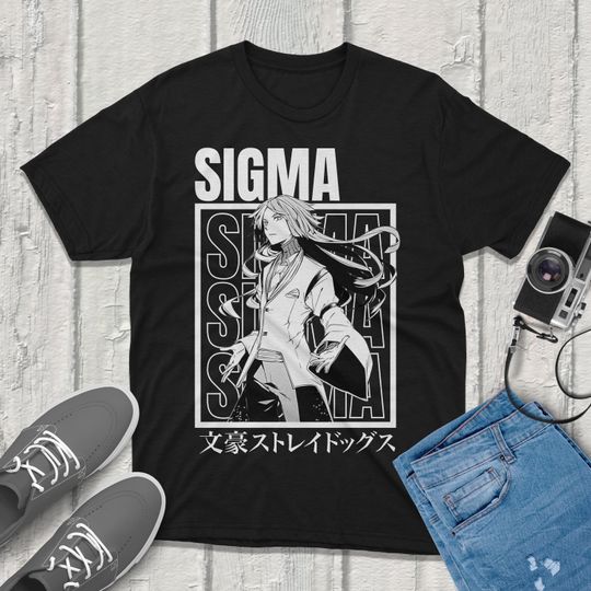 Sigma Bungou Stray Dogs T-Shirt Anime Vintage Streetwear