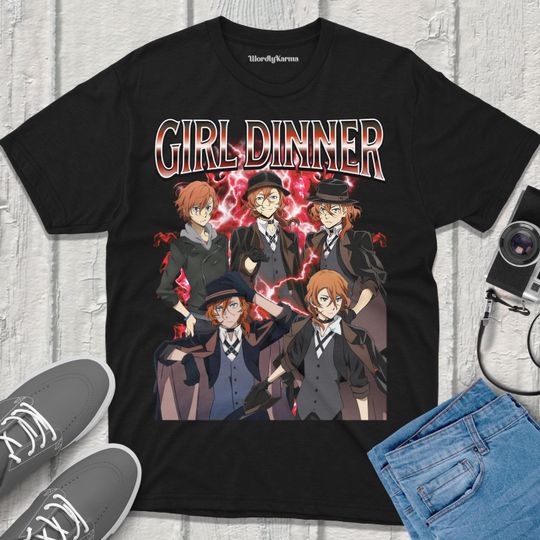 Chuya Bungou Stray Dogs T-Shirt Anime Vintage Streetwear