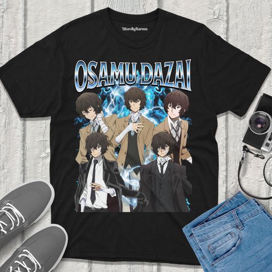Dazai Bungou Stray Dogs T-Shirt Anime Vintage Streetwear