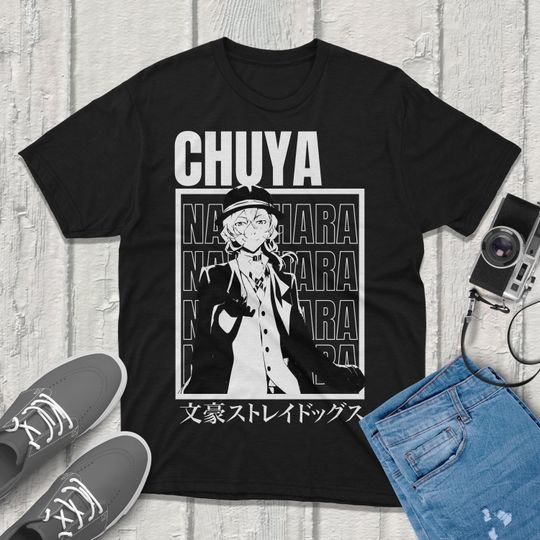 Chuya Bungou Stray Dogs T-Shirt Anime Vintage Streetwear