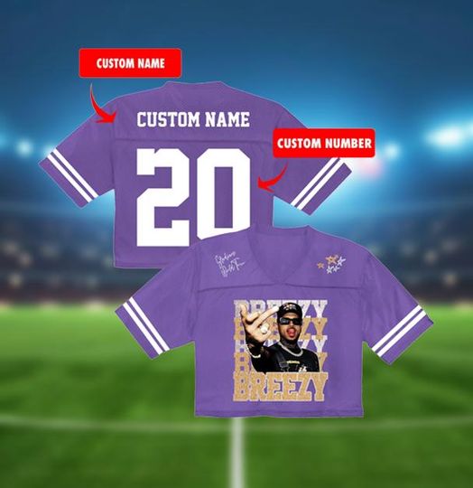 Personalized Chris Brown Tour Crop Top Jersey, Custom Breezy Bowl 2025 Shirt, R&B Concert Merch, Unisex Shirt, Fan Gift