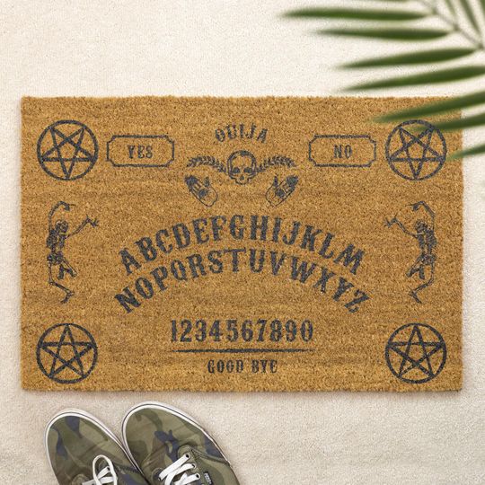 Discover Ouija Board Brush Door Mat Front Door Mat Custom Printed First Home Couple's Gift Gothic Doormat Spooky Gift Halloween