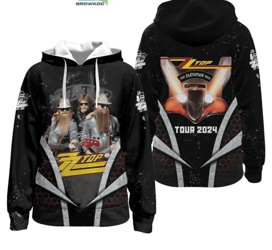 Discover ZZ Top The Elevation Tour 2024 Fan 3D Hoodie