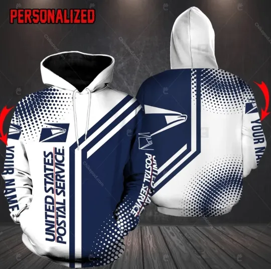 Discover Personalized Name Postal Worker 3D All Over Printed Hoodie, Gift for Fan