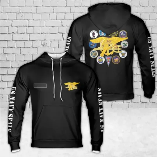 Custom Name US Navy Seals Hoodie1, Gift for Fan