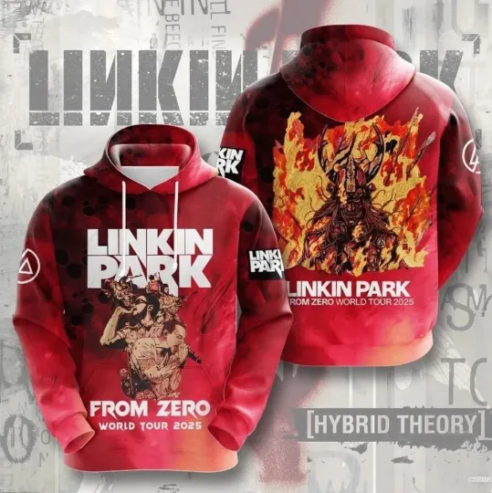 Discover NEW Linkin Park 3D Hoodie All Size Tour 2025 Edition Best Price Rock Style