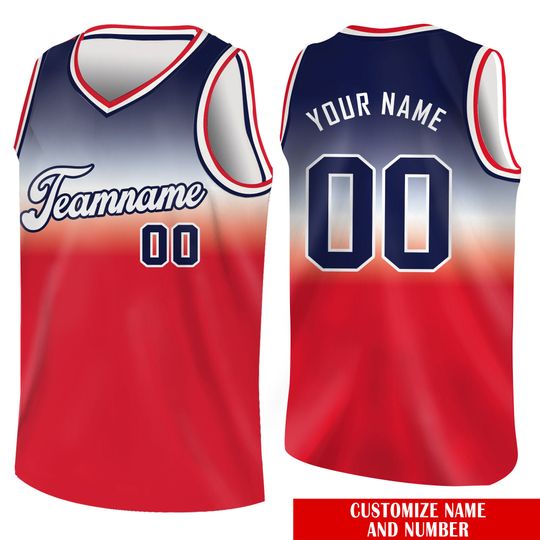 Custom Basketball Jersey with Team Name & Number for Fans and Players