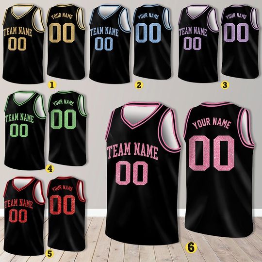 Discover Custom Basketball Jersey with Team Name and Number for Fans and Players