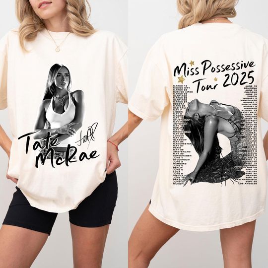 Discover Tate McRae Miss Possessive Tour 2025 PNG (Digital Download)