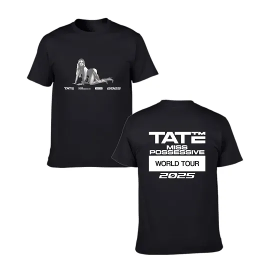 Discover Tate Mcrae Miss Possessive Tour Fashion Graphic Print Merch Shirt for Women Men