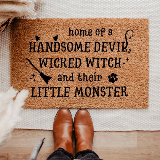 Discover Funny Halloween Doormat, Halloween Decorations, Fall Door Mat, Sarcastic Welcome Mat, Halloween Home Decor, Housewarming Gift