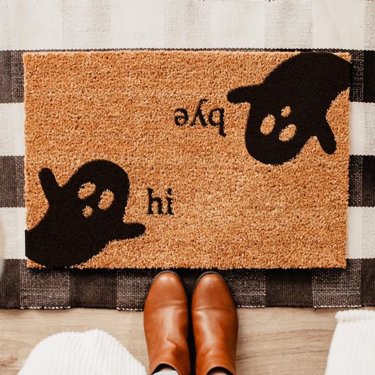 Discover Ghost Halloween Doormat, Outdoor Welcome Mat, Halloween Home Decor, Fall Decorations, Funny Door Mat, Halloween Gift, Housewarming Gift