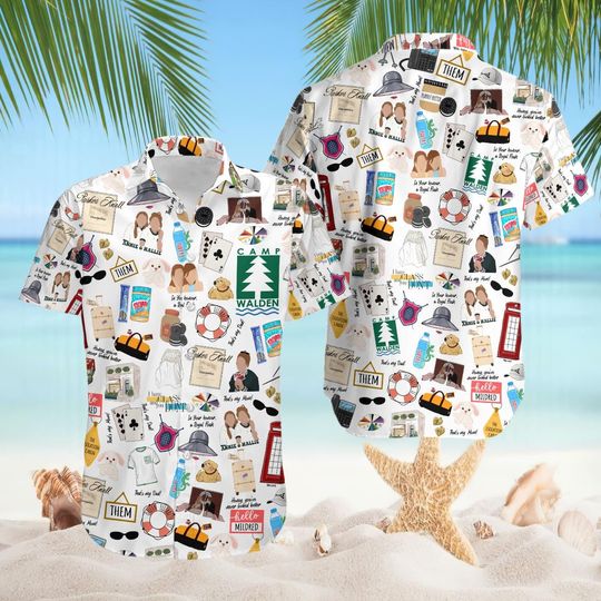 The Parent Trap Camp Walden Fencing Club Hawaiian Shirt, The Parent Trap Hawaiian, Hallie Annie Parker Shirt, Camp Walden Vacation Shirt 06