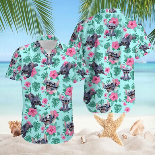 Discover Stitch Hawaiian Shirt, Lilo and Stitch Hawaiian Shirt, Stitch Ohana Family, Stitch Movie Shirt, Stitch Summer Shirt Disneytrip 2025 Shirt