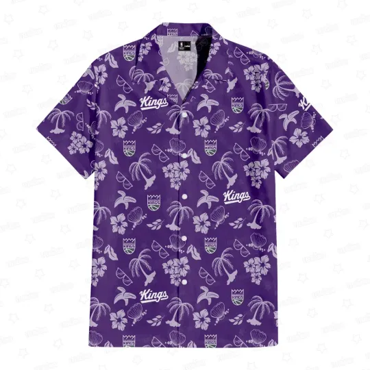 Discover Sacramento Basketball Team Kingss Hawaiian Button Down Shirt