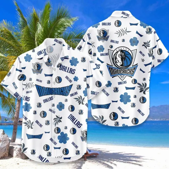 Discover Dallas Basketball Team Maverickss Hawaiian Button Down Shirt