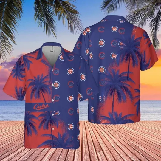Discover Chicago Baseball Team Cubss Hawaiian Button Down Shirt