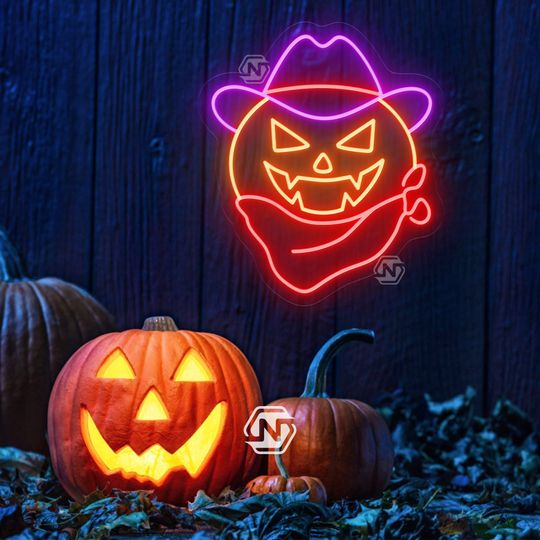 Halloween Pumpkin Neon Sign Halloween Decor, Halloween Decoration, Pumpkin Neon Sign, Party Decor, Pumpkin Sign Halloween Home Decor