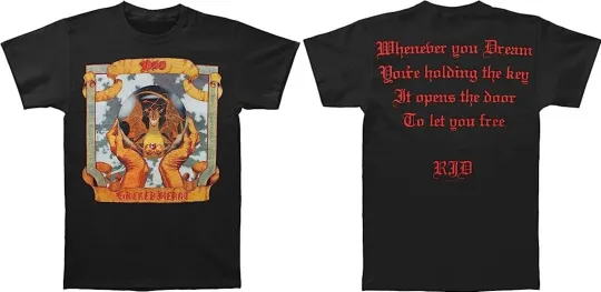 DIO Sacred Heart Double Sided T-Shirt Black Sabbath