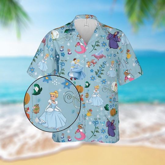 Disney Cinde Princess Shirt, Disney Character Summer Shirt, Disneyland Family Gift, Summer Beach Shirt