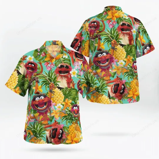 Discover The Muppet Tropical Hawaiian Button Down Shirt