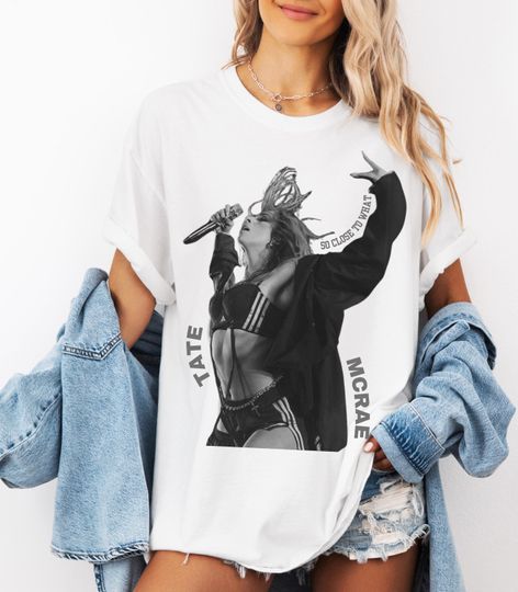 Discover So Close To What Graphic Tee | Tate McRae Inspired T Shirt | Miss Possessive Merch | Tate McRae Album Lyric Tee