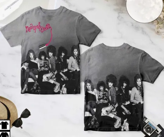 Discover New York Dolls Self-titled Album Cover 3D T-Shirt
