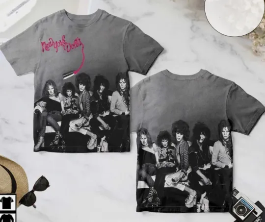 Discover New York Dolls Self-titled Album Cover 3D T-Shirt