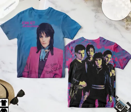 Joan Jett & The Blackhearts I Love Rock 'n' Roll Album Cover 3D T-Shirt