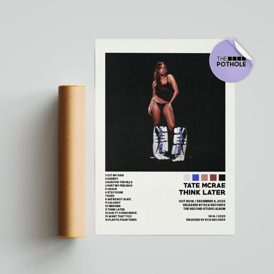 Discover Tate McRae Posters / Think Later Poster / Album Cover Poster, Poster Print Wall Art, Custom Poster, Think Later, Tate McRae