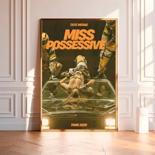 Tate McRae Miss Possessive Tour 2025 Concert Poster Wall Art Print