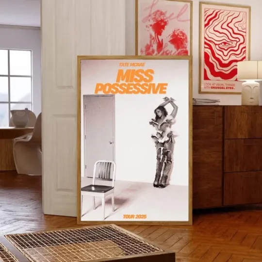 Discover Tate McRae Miss Possessive Tour Poster,Miss Possessive Tour Poster, Wall Decor