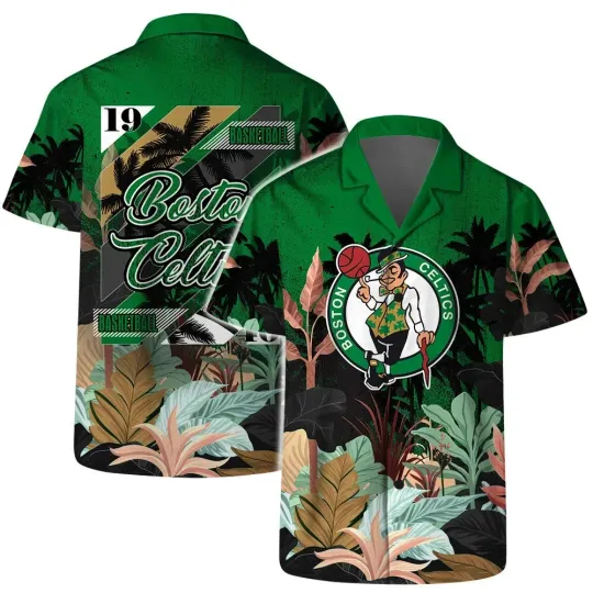 Discover Boston Basketball Team Celticss Hawaiian Button Down Shirt