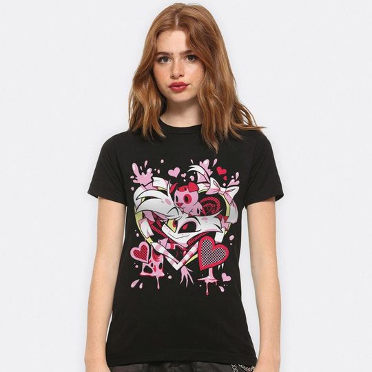Hazbin Hotel Angel Dust T Shirt Unisex Casual Wear