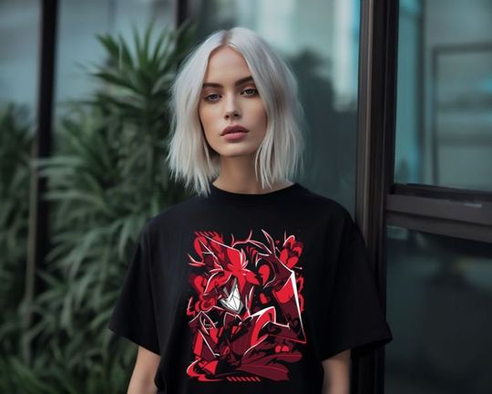 Discover Hazbin Hotel Alastor T-shirt | Trending T-shirt | Hazbin Hotel | Hazbin Hotel Cosplay | Alastor | Spring Streetwear |
