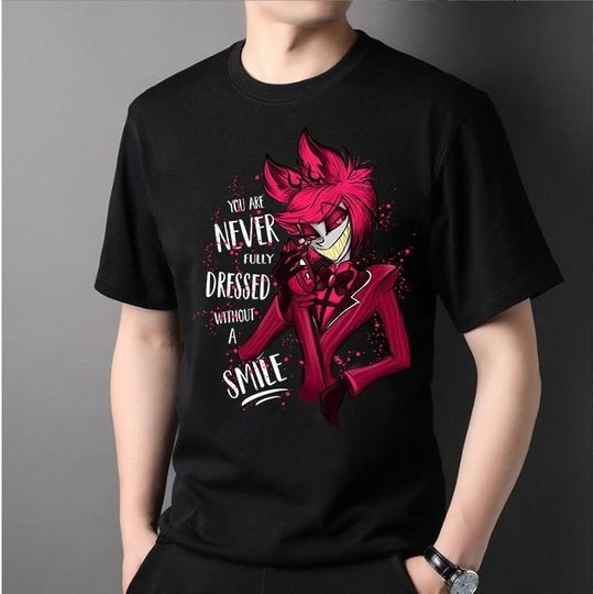 Hazbin Hotel Alastor T Shirt Fashion Graphic Top Unisex