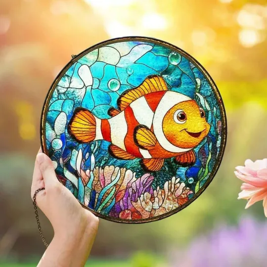 Finding Nemo Stained Glass Suncatcher Window Hanging Decor
