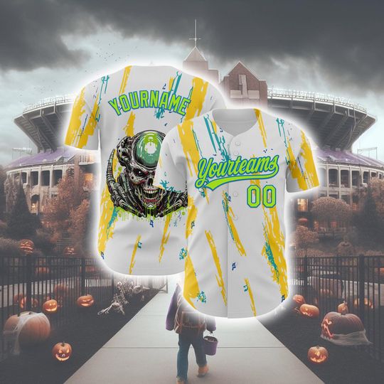 Discover Personalized Halloween Horror Baseball Jersey