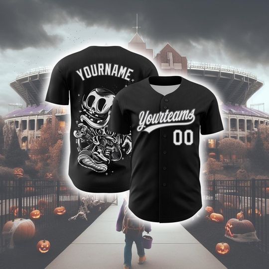 Discover Personalized Halloween Horror Baseball Jersey, Halloween Baseball Jersey