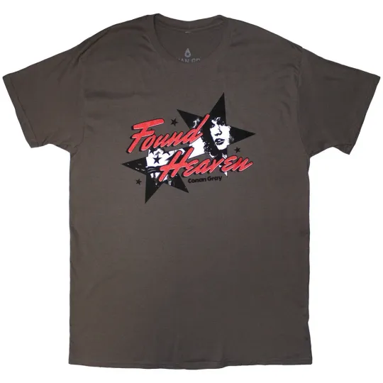 Conan Gray Unisex T-Shirt Found Heaven Stars Charcoal Grey