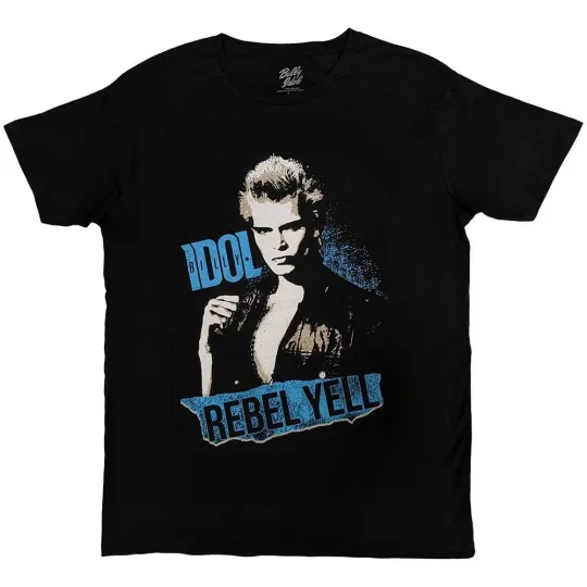 Discover Billy Idol Unisex T-Shirt Rebel Yell Blue