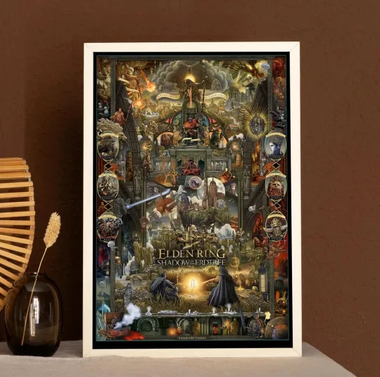 Elden Ring Shadows Of The Erdtree Poster - Fantasy Game Art for Wall Decor