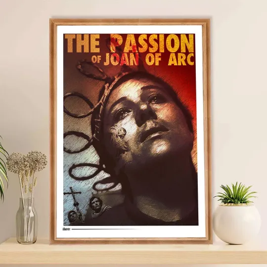 Discover The Passion of Joan of Arc Poster Vintage Religious Movie Wall Art