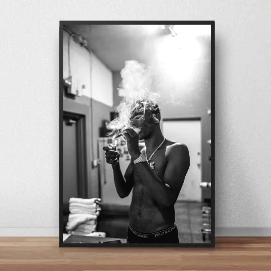 Discover Young Dolph Black and White Poster - Iconic Rap Music Wall Art